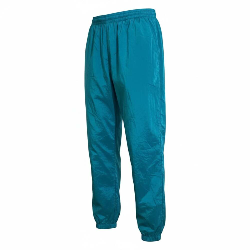 Vintage 90s Columbia Sportswear Teal Nylon Windbreaker Track Pants Womens Small